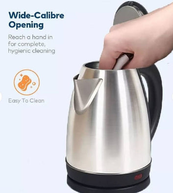 Electric Kettle - Stainless Steel Body - Automatic Instant Heating - 1500 Watts - Water Boiler - High Quality - Kettle For Tea - For Daily Kitchen Use - Essential Kitchen Appliance - Electric Kettle