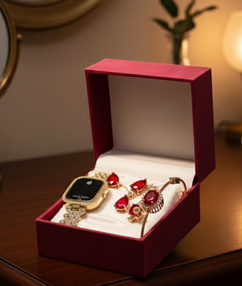 Chic Womens Digital Display Watch With Jewellery Stainless Steel Premium Quality Elegant Design